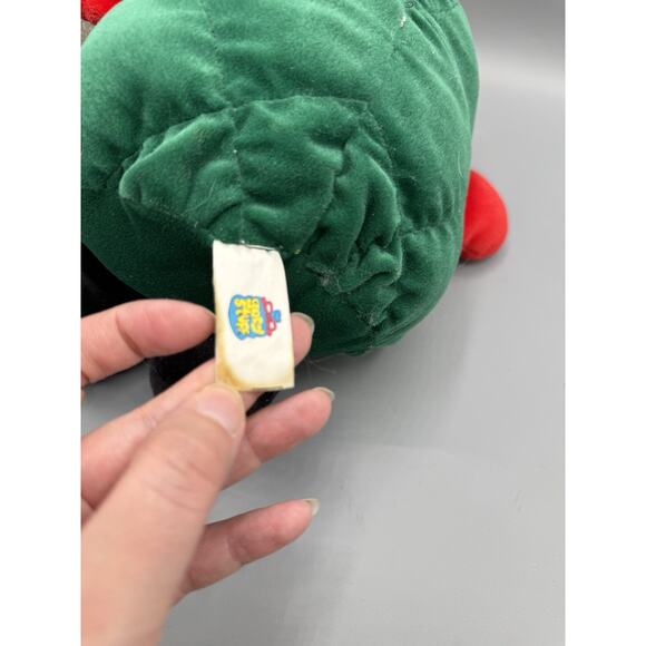 Vintage Christmas Gnome Plush Elf Doll ~ Red Hat Green Outfit ~ Stuffed Toy 11” - Picture 5 of 5